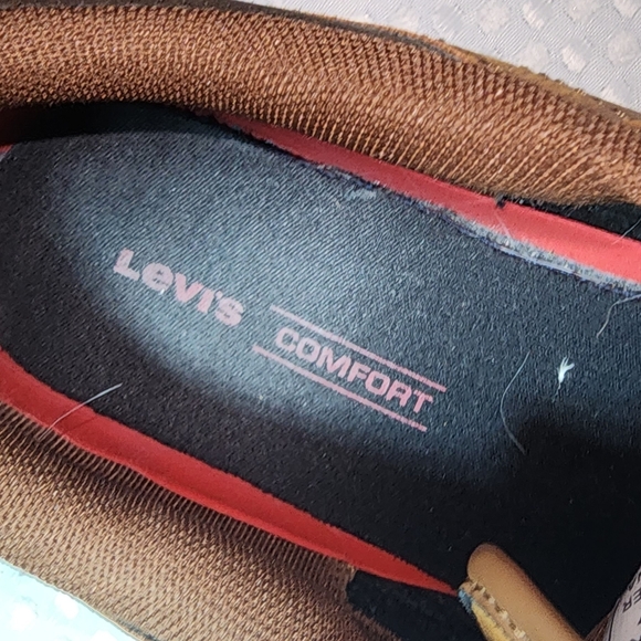 LEVIS EUC MENS SZ 8 ALPINE VEGAN LEATHER SNEAKERS SHOES - Picture 5 of 10